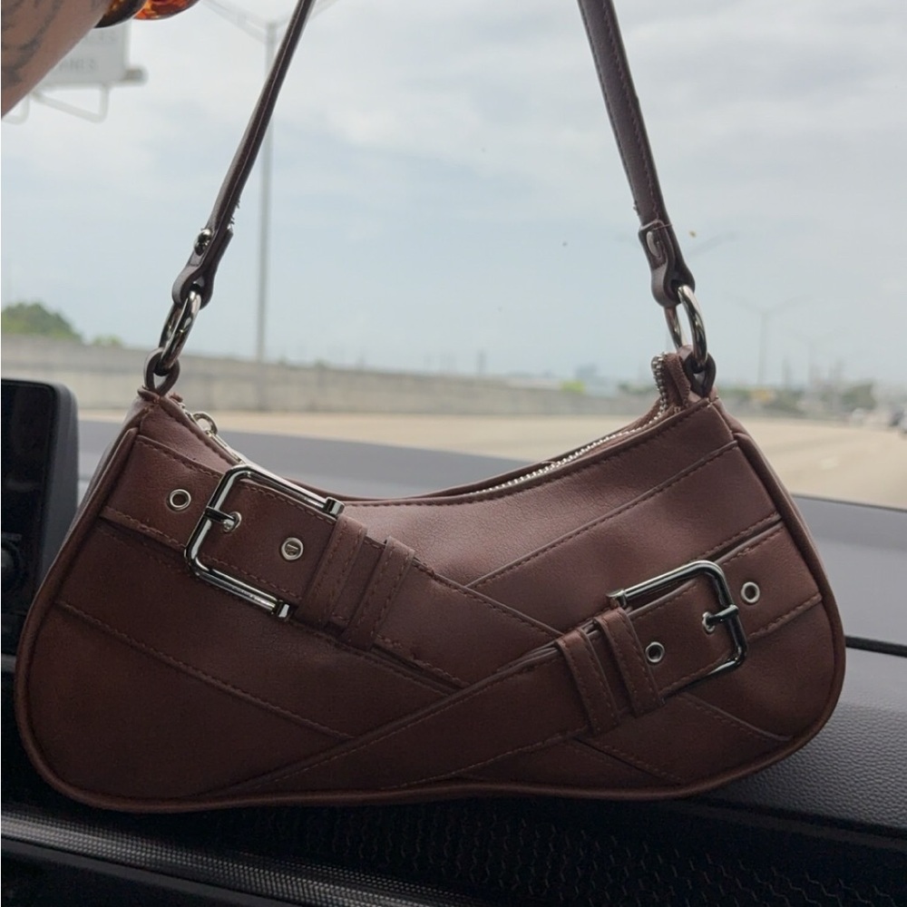 Brown Leather Women's Shoulder Bag